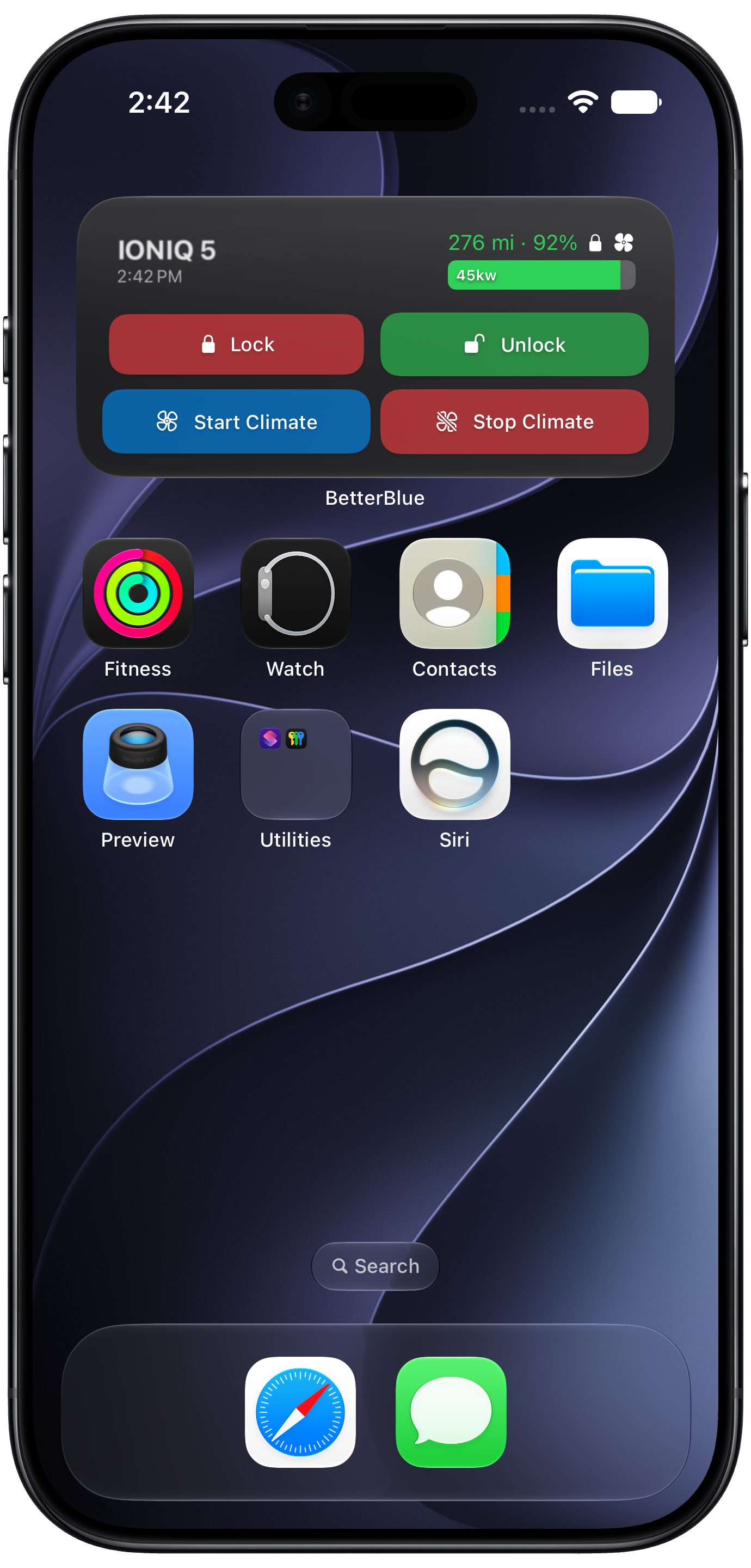 BetterBlue Widget Screenshot