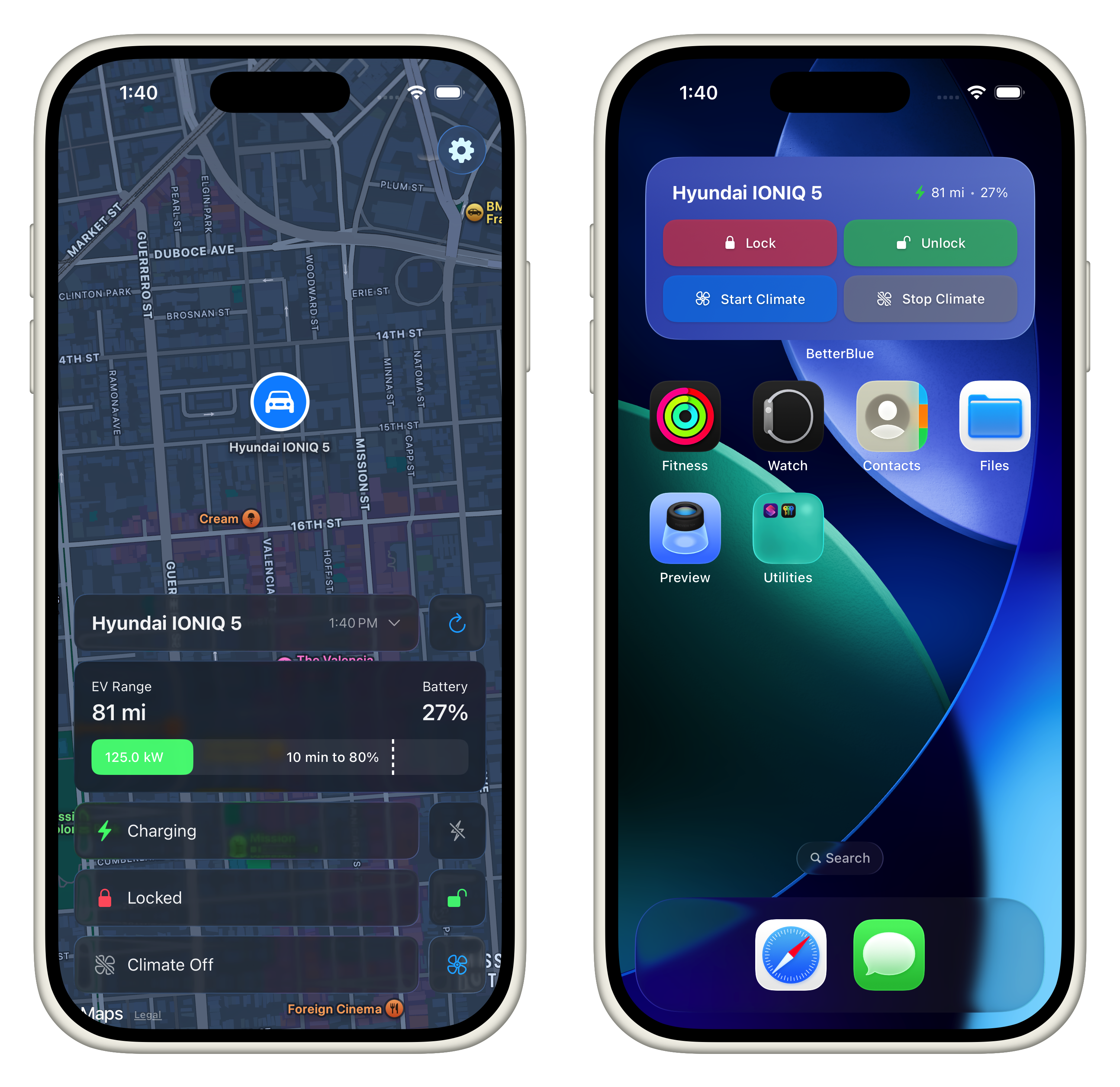 BetterBlue iPhone Screenshots